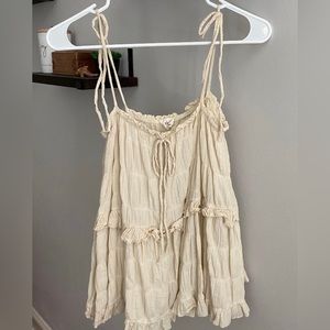 Tan Boutique Top. Great condition.